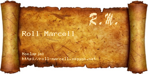 Roll Marcell névjegykártya